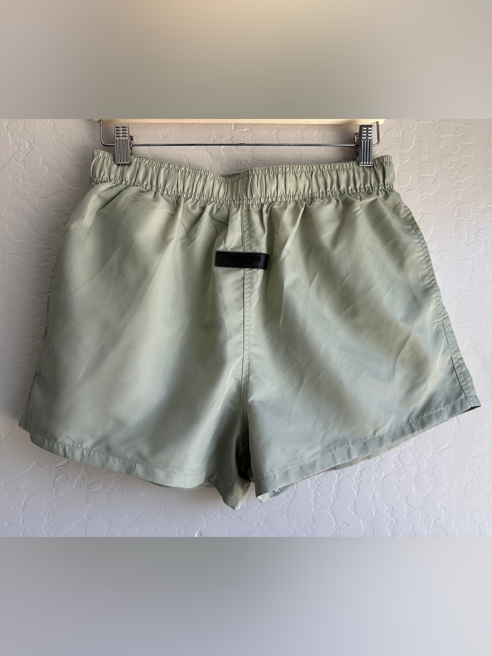 Fear Of God Essentials  Men's Light Sage Green Athletic Shorts - Size Small